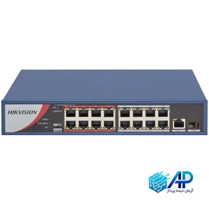 سوییچ 16 پورت هایک ویژن مدل DS-3E0318P-E/M