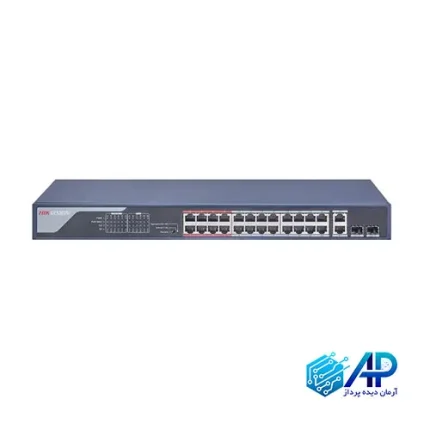 سوئیچ شبکه 24 پورت PoE هایک ویژن مدل DS-3E0326P-E