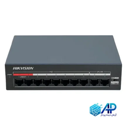 سوئیچ 8 پورت هایک ویژن مدل DS-XS10-P